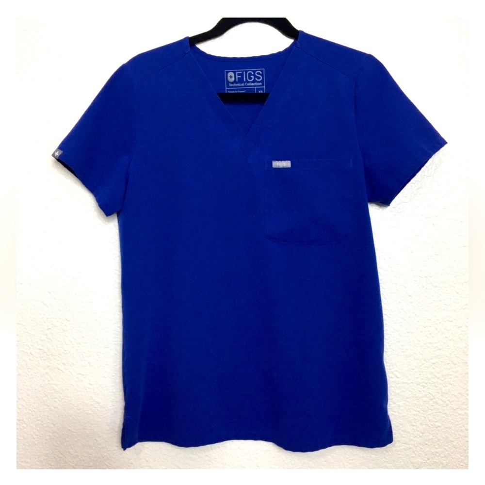 *SOLD* FIGS Catarina Deep Royal Blue sz XS scrub top